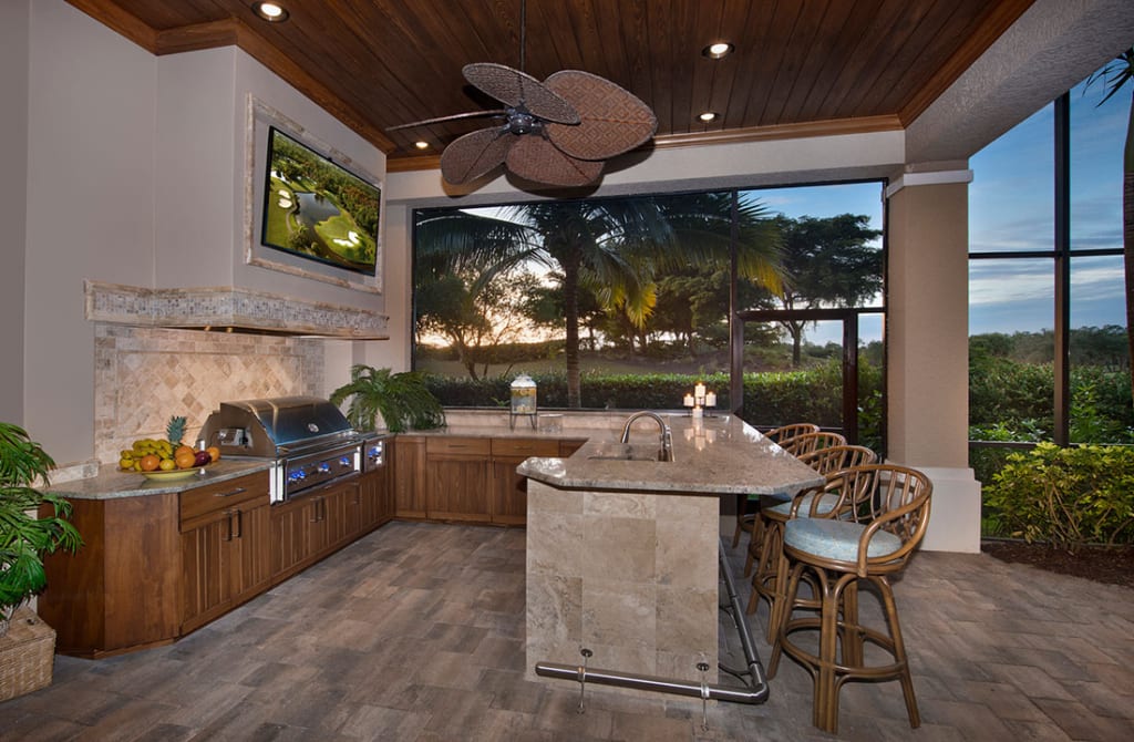 Outdoor Kitchen Remodel in Bonita Springs, FL Made For Entertaining