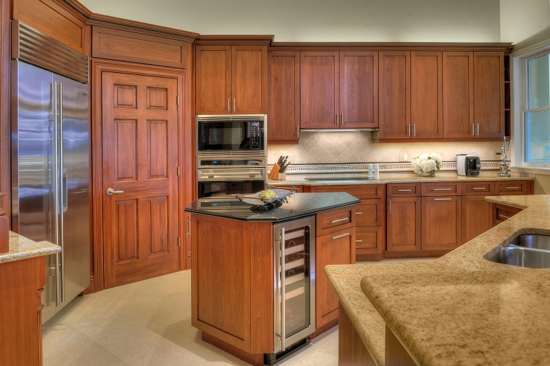 Two-tiered counter in kitchen remodel by Progressive Design Build