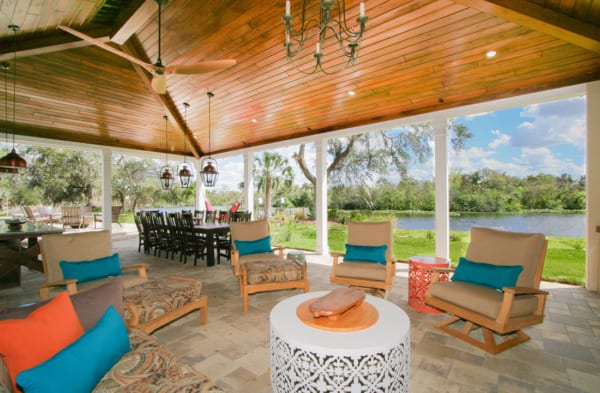 popular exterior renovation outdoor living area