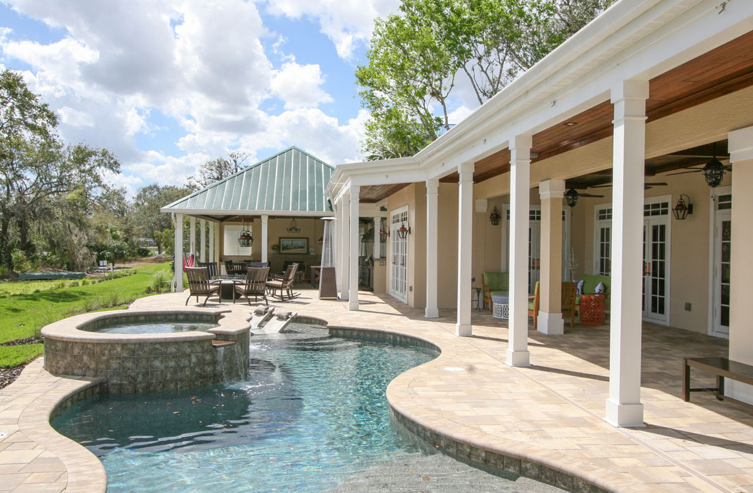 outdoor living area remodeling