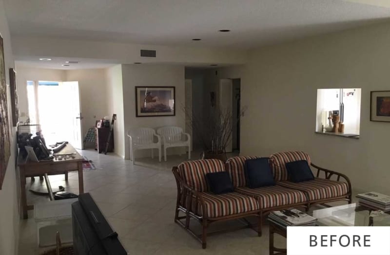 entry way before kitchen remodel in naples fl