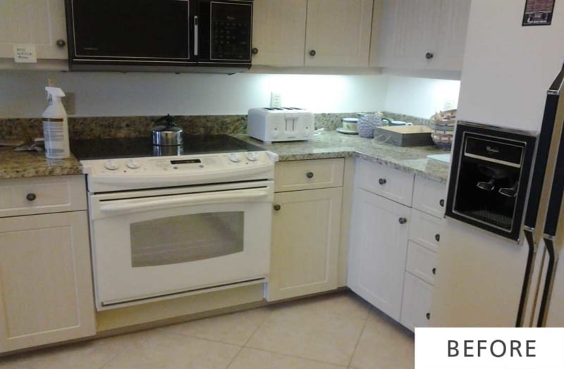 before kitchen remodel in naples fl condo