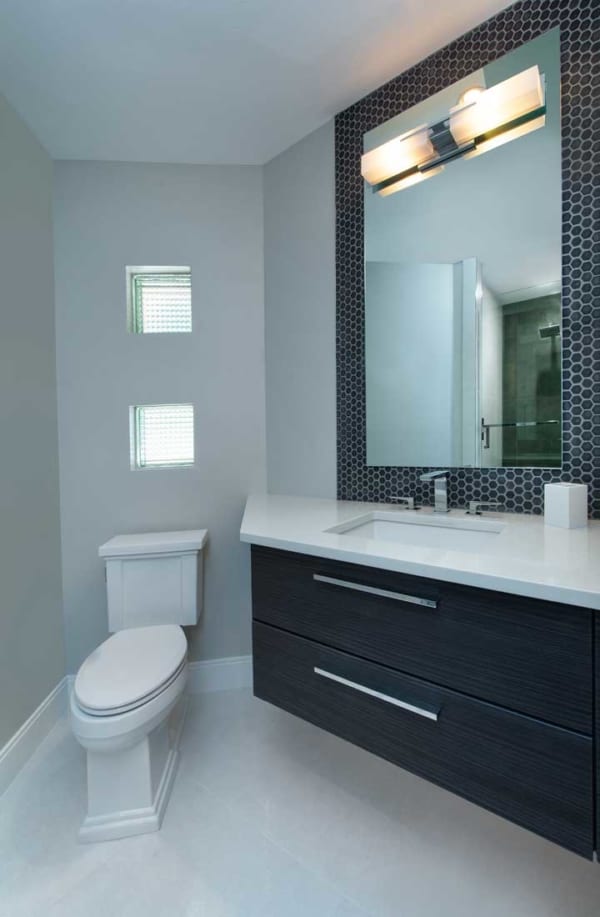 Contemporary Condo Bathroom Remodel in Naples, FL Gulf Shore Blvd.