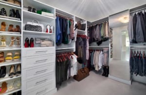 master walk in closet after a whole house remodel