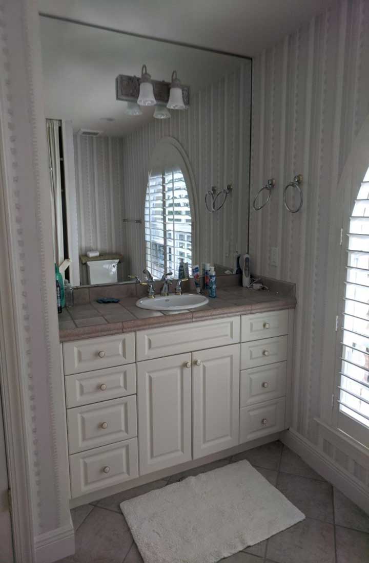 Bonita Springs FL Vanity Before Remodel