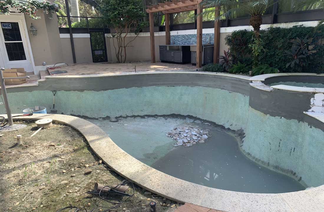 Bonita bay fl Pool Before remodel