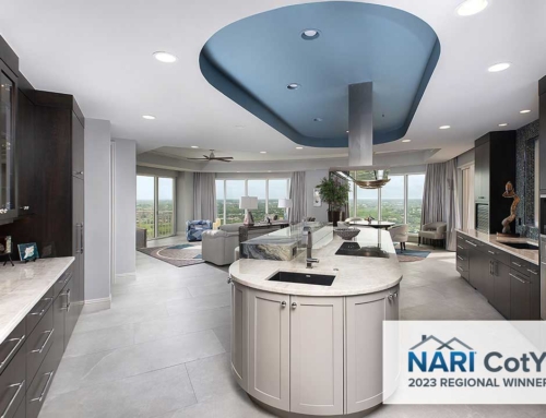 Bonita Bay High-Rise Condominium Contemporary Interior Remodel