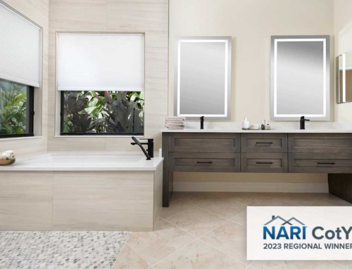 Contemporary Primary Bathroom Remodel and Dry Bar Addition in Naples, FL