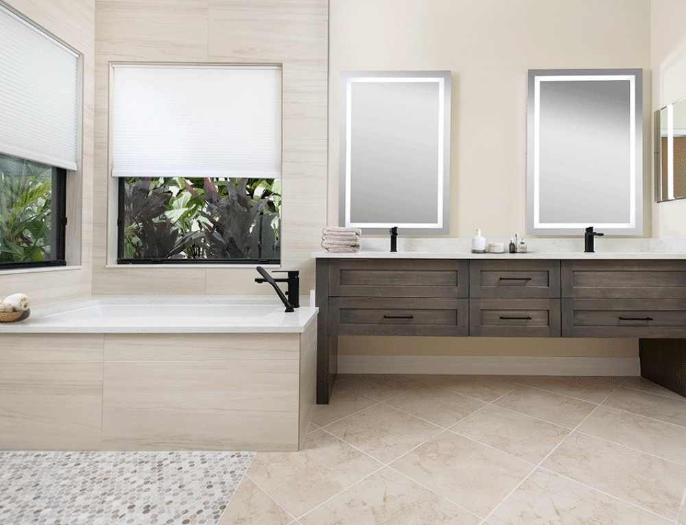 Contemporary Condo Bathroom Remodel in Naples, FL Gulf Shore Blvd.