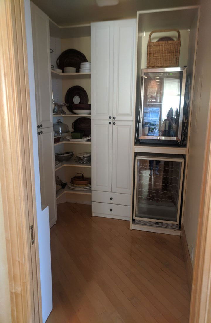 Dry Bar and Pantry Before Remodel