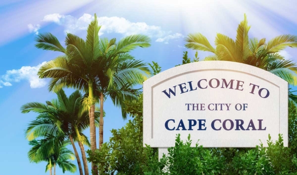 Welcome to Cape Coral, Florida sign