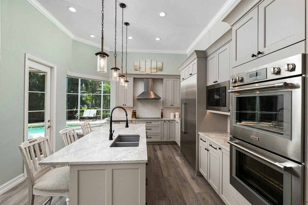 A Spacious Reconfigured Kitchen Remodel in Naples, FL