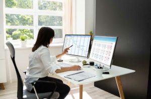 Project Manager looking at home remodel schedule timeline