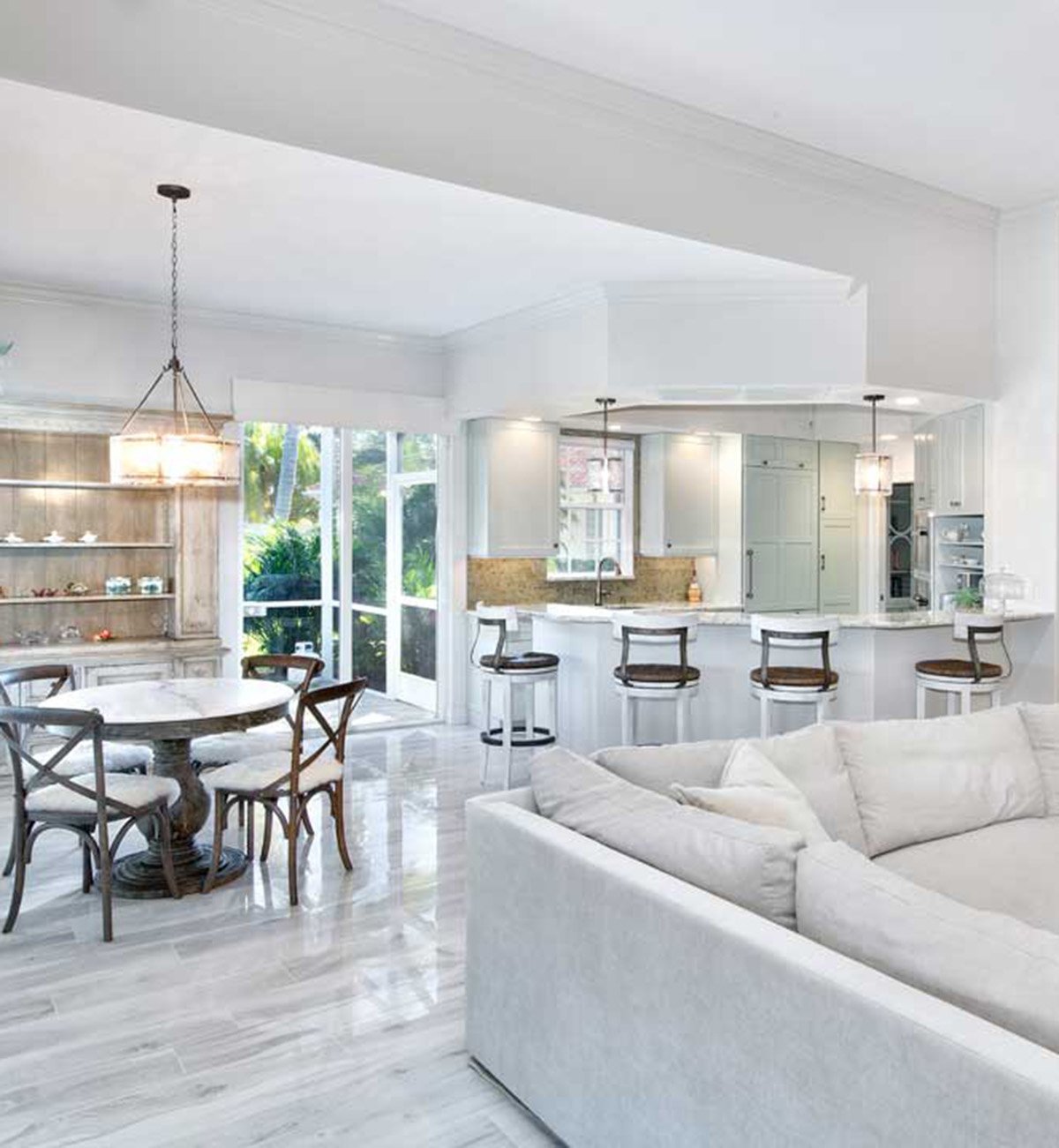 Naples pond lane great room.