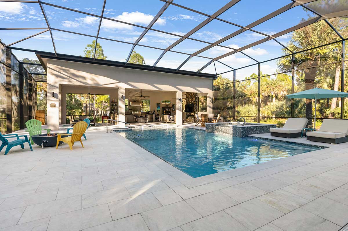 Pool Deck with Cabana